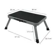 Scara pliabila cu o singura treapta, rulote, autobuz, casa, camping, Cartrend, 38 x 26 cm, greutate suportata max 150 Kg - resigilat1 