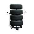 Suport roti auto tip carucior, pentru 4 anvelope, Cartrend, pana la 255 mm latime, cu husa de protectie - DELISTAT