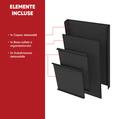Organizator portbagaj auto Premium, 58x35x30 cm, cu manere din aluminiu, capac si fixare velcro, pliabil, impermeabil, negru