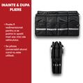 Organizator portbagaj auto Premium, 58x35x30 cm, cu manere din aluminiu, capac si fixare velcro, pliabil, impermeabil, negru