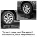 Rampe reparatii auto 3 tone, anvelope pana la 235 mm, 2 buc/set - RESIGILAT (produs nou - cu ambalaj deteriorat)