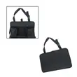 Organizator auto spatar scaun tip masa, 34x22 cm, prindere pe tetiere, 2 buzunare pentru pahare, 1 buzunar plasa, poliester, Roll Fast, negru