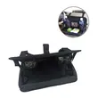 Organizator auto spatar scaun tip masa, 34x22 cm, prindere pe tetiere, 2 buzunare pentru pahare, 1 buzunar plasa, poliester, Roll Fast, negru