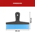 Racleta auto din silicon, pentru uscarea geamurilor si a caroseriei, lamela flexibila, fara urme sau zgarieturi, 24 x 17.5 cm