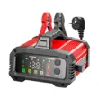 Redresor auto profesional, digital cu microprocesor, functie pornire, Foxsur, 12V 25A 24V 15A, inteligent cu 8 moduri operare, functie de reparare prin impulsuri, tehnologie Switchmode, ecran LCD, auto, moto, camion, barca