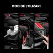 Redresor auto profesional, digital cu microprocesor, functie pornire, Foxsur, 12V 25A 24V 15A, inteligent cu 8 moduri operare, functie de reparare prin impulsuri, tehnologie Switchmode, ecran LCD, auto, moto, camion, barca