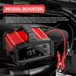Redresor auto profesional, digital cu microprocesor, functie pornire, Foxsur, 12V 25A 24V 15A, inteligent cu 8 moduri operare, functie de reparare prin impulsuri, tehnologie Switchmode, ecran LCD, auto, moto, camion, barca