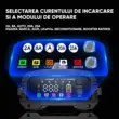 Redresor auto profesional, digital cu microprocesor, functie pornire, Foxsur, 12V 25A 24V 15A, inteligent cu 8 moduri operare, functie de reparare prin impulsuri, tehnologie Switchmode, ecran LCD, auto, moto, camion, barca