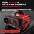 Redresor auto profesional, digital cu microprocesor, functie pornire, Foxsur, 12V 25A 24V 15A, inteligent cu 8 moduri operare, functie de reparare prin impulsuri, tehnologie Switchmode, ecran LCD, auto, moto, camion, barca