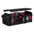 Organizator portbagaj auto XXL, 76x37x32 cm, potrivit SUV, pliabil, multicompartimentat, fixare curele si velcro, Roll Fast, negru