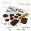 Kit pentru vulcanizare anvelope biciclete, Fischer, 9 piese