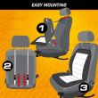 Semi husa scaun auto Novara, Walser, gri