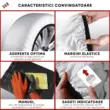 Lanturi auto textile pentru zapada, huse antiderapante, material rezistent 3D, Premium Ultra Grip Marimea XXL, Walser, set 2 buc, alb