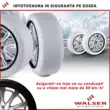 Lanturi auto textile pentru zapada, huse antiderapante, material rezistent 3D, Premium Ultra Grip Marimea XXL, Walser, set 2 buc, alb