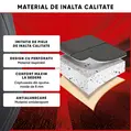 Husa scaun auto, 51 x 53 cm, ofera protectie pentru sezut scaun fata, grosime spuma 8 mm, Fernando, Walser, anti-alunecare, piele PU, design elegant cu buzunare pentru depozitare, Negru, universala