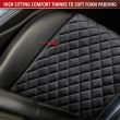 Husa auto scaun fata, Comfortline Luxor, matlasata cu strat antiderapant, Walser, universal, negru