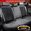 Husa auto scaun fata, Comfortline Luxor, matlasata cu strat antiderapant, Walser, universal, negru