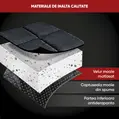 Husa auto scaun fata, Comfortline Luxor, matlasata cu strat antiderapant, Walser, universal, negru