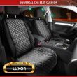 Husa auto scaun fata cu protectie laterala pentru sezut, Comfortline Luxor, matlasata cu strat antiderapant, Walser, universal, negru