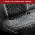 Husa auto bancheta Comfortline Luxor, matlasata cu strat antiderapant, Walser, universal, negru