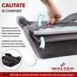 Inaltator Auto Premium pentru copil, Andy, Walser, testat si certificat ECE R 129, 6-12 ani, 125-150 cm, 22-36 kg, universal, negru