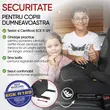 Inaltator auto pentru copii Andy cu ISOFIX Premium, Walser, testat si certificat ECE R 129, i-Size, 6-12 ani, 125-150 cm, 22-36 kg, scaun inaltator universal, negru