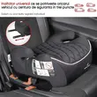 Inaltator auto pentru copii Andy cu ISOFIX Premium, Walser, testat si certificat ECE R 129, i-Size, 6-12 ani, 125-150 cm, 22-36 kg, scaun inaltator universal, negru