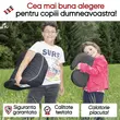 Inaltator auto pentru copii Andy cu ISOFIX Premium, Walser, testat si certificat ECE R 129, i-Size, 6-12 ani, 125-150 cm, 22-36 kg, scaun inaltator universal, negru