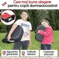 Inaltator auto pentru copii Andy cu ISOFIX Premium, Walser, testat si certificat ECE R 129, i-Size, 6-12 ani, 125-150 cm, 22-36 kg, scaun inaltator universal, negru cu rosu