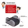 Inaltator auto cu ISOFIX pentru copil, Raffi, Walser, testat si certificat ECE R 129, i-Size, 6-12 ani, 125-150 cm, 22-36 Kg, universal, negru cu gri