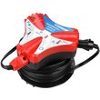 robot incarcare baterii, starter auto, de mici dimensiuni pentru uz personal, culoare negru cu rosu