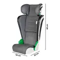 Scaun auto pentru copii cu inaltime 100 - 135 cm, Noemi, Walser, 3 - 8 ani, antracit