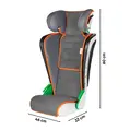 Scaun auto pentru copii cu inaltime 100 - 135 cm, Noemi, Walser, 3 - 8 ani, antracit - portocaliu