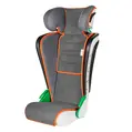 Scaun auto pentru copii cu inaltime 100 - 135 cm, Noemi, Walser, 3 - 8 ani, antracit - portocaliu