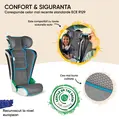 Scaun auto pentru copii cu inaltime 100 - 135 cm, Noemi, Walser, 3 - 8 ani, antracit - albastru