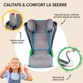 Scaun auto pentru copii cu inaltime 100 - 135 cm, Noemi, Walser, 3 - 8 ani, antracit - albastru