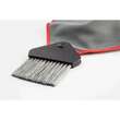 Laveta curatare bord cu perie 2 in 1, Walser, 40 x 40 cm, gri-rosu