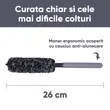 Perie auto curatare interior jante din microfibre lana, Detailing, Detailer Ultimate Wheel Brush, Moje Auto, 26 cm