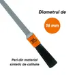 Pensula detailing auto curatare interior exterior, Detailer Brush Moje Auto, diametru 16 mm