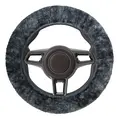 Husa volan din blana de miel, Walser, diametru 37 - 39 cm, antracit