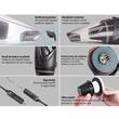 Aspirator auto, umed si uscat, 106 W, 12 V, 5000 Pa, cablu 5m, cu geanta depozitare