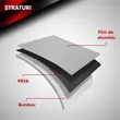 Prelata auto Premium L, PEVA impermeabil, aluminiu pentru protectie UV, captuseala bumbac, 4830 x 1780 x 1200 mm, fermoar usa sofer, gri, Roll Fast