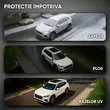Prelata auto Premium SUV L, PEVA impermeabil, aluminiu pentru protectie UV, captuseala bumbac, 4830 x 1960 x 1450 mm, fermoar usa sofer, gri, Roll Fast