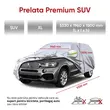 Prelata auto Premium SUV XL, PEVA impermeabil, aluminiu pentru protectie UV, captuseala bumbac, 5330 x 1960 x 1500 mm, fermoar usa sofer, gri, Roll Fast
