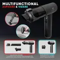 Aspirator auto fara fir 4 in 1, 17000 Pa, 130 W, aspirare, suflare, vidare si umflare, filtru HEPA lavabil, Roll Fast