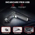 Aspirator auto fara fir 4 in 1, 17000 Pa, 130 W, aspirare, suflare, vidare si umflare, filtru HEPA lavabil, Roll Fast