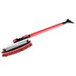Perie zapada si racleta gheata cu maner telescopic, rotativ 270°, Walser, 92 - 132 cm, rosu-negru