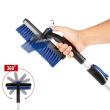 Racleta telescopica cu perie auto, rotativa, Walser, 77.5 - 100 cm, negru-albastru