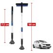 Racleta telescopica cu perie auto, rotativa, Walser, 77.5 - 100 cm, negru-albastru