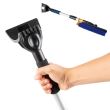Racleta telescopica cu perie auto, rotativa, Walser, 77.5 - 100 cm, negru-albastru